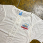 Vintage Adidas Short Sleeve Top White 1970s - L