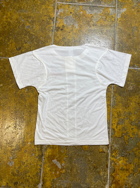 Vintage Adidas Short Sleeve Top White 1970s - L