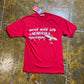 Vintage Kappa Sport USA Nebraska National Park 1980s Red Deadstock - S/M