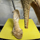 Christian Dior by John Galliano Fall/Winter 2000 Archive Mink Fur Satin T-Strap Heels - 35