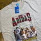 Vintage Adidas Super Bowl T-Shirt 1980s Gray Deadstock - L