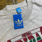 Vintage Adidas Super Bowl T-Shirt 1980s Gray Deadstock - L