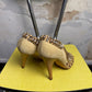 2000s Giuseppe Zanotti Jeweled T-Strap Cage Sandal Cream Gold - 36