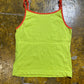S.Oliver Sleeveless Top Green Orange 2000s y2k - XS