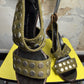 Y2k Giuseppe Zanotti Studded Canvas Strappy Sandals Khaki Green - 38