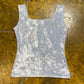 Jennyfer Sleeveless Velur Top Baby Blue 2000s y2k - XS