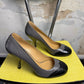 Early 2000s Miu Miu Two-Tone Patent Leather Brogue Gray Black Y2k Archive - 38