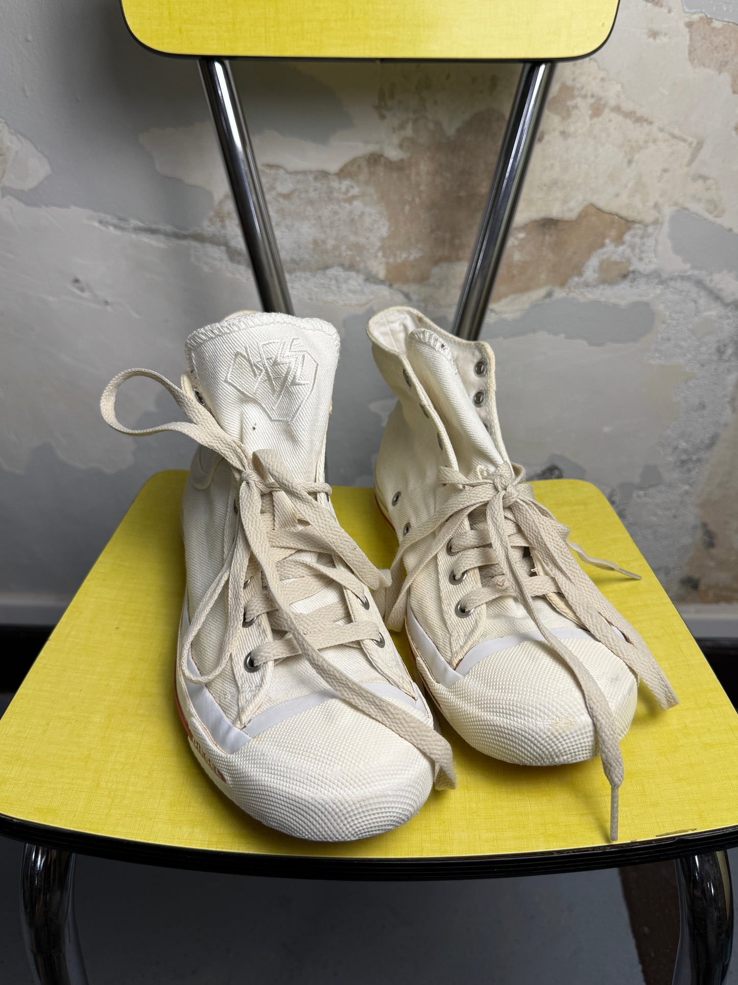 Y2k Diese Exposure | High-Top Canvas Sneakers White - 40
