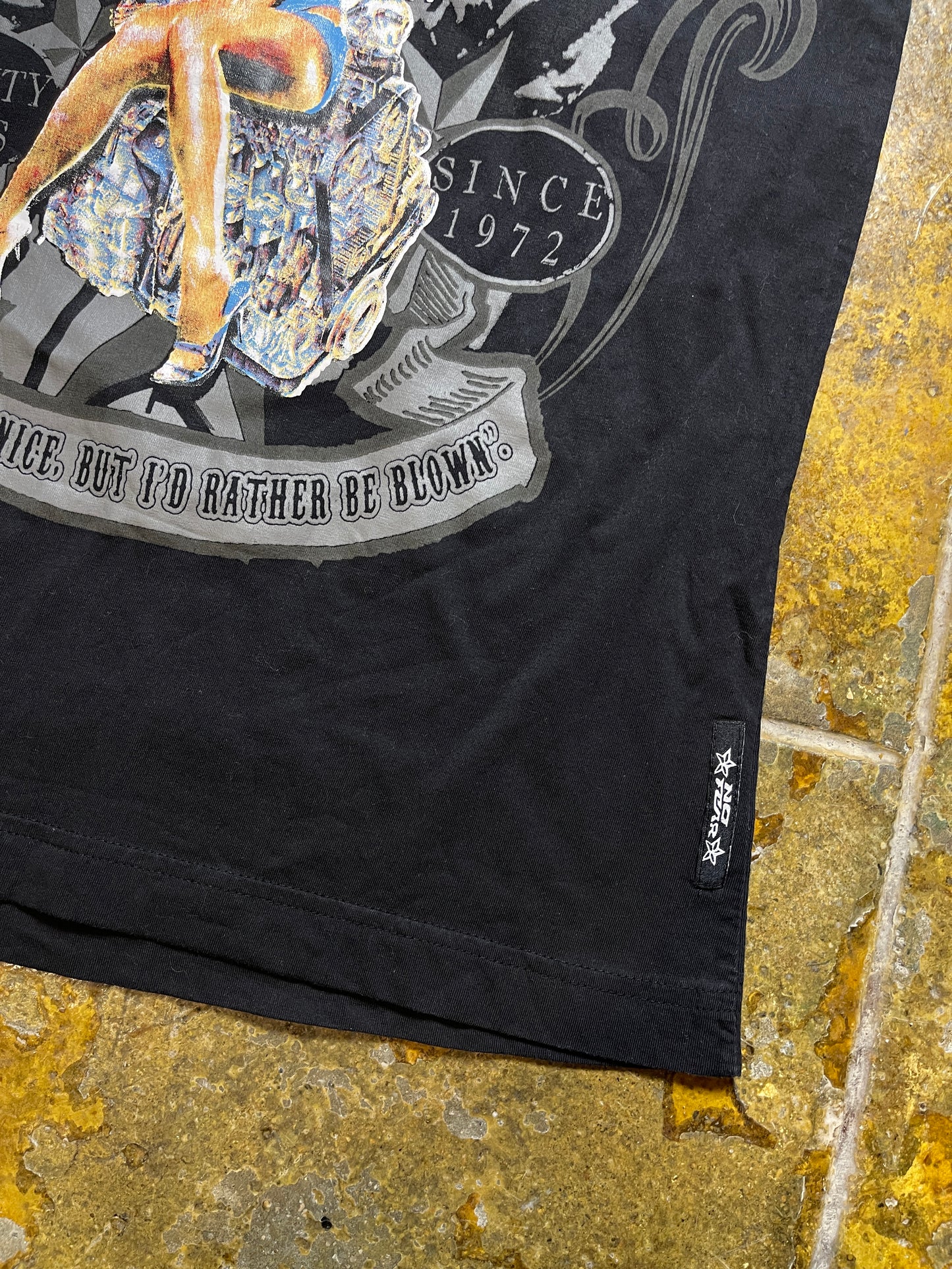 No Fear T-Shirt Black 2000s y2k - M