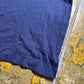 Blumarine Short Sleeve Top Navy 2000s y2k - XL