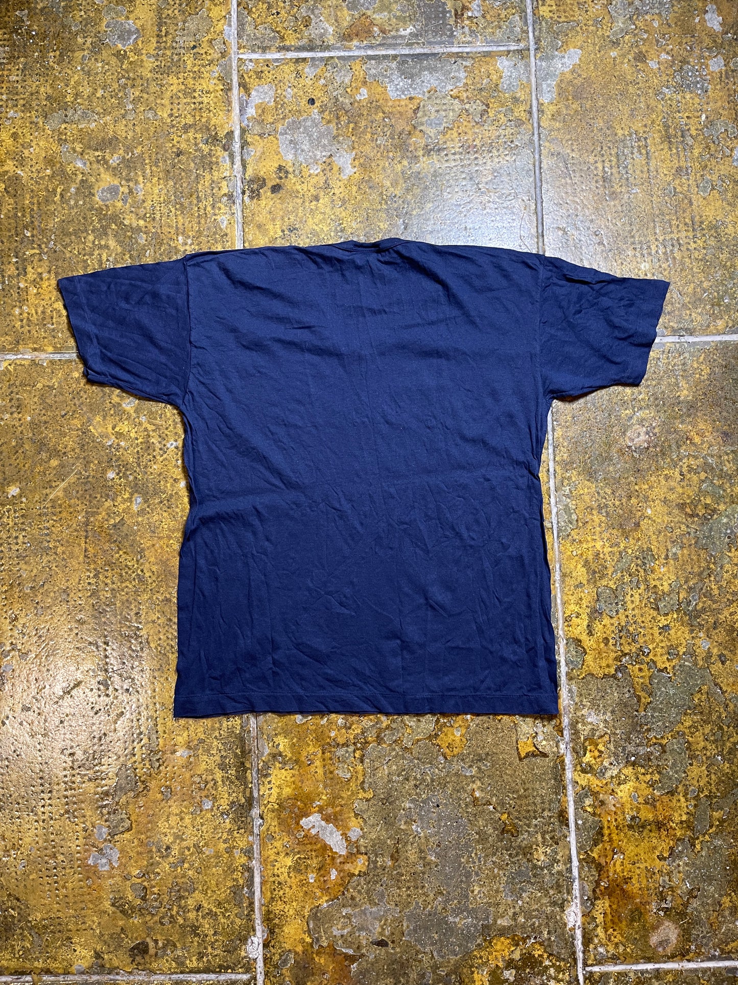 Blumarine Short Sleeve Top Navy 2000s y2k - XL