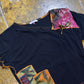 Patrice Breal Short Sleeve Top Black 2000s y2k - M
