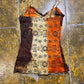 Cache Cache Sleeveless Top Brown Orange 2000s y2k - M