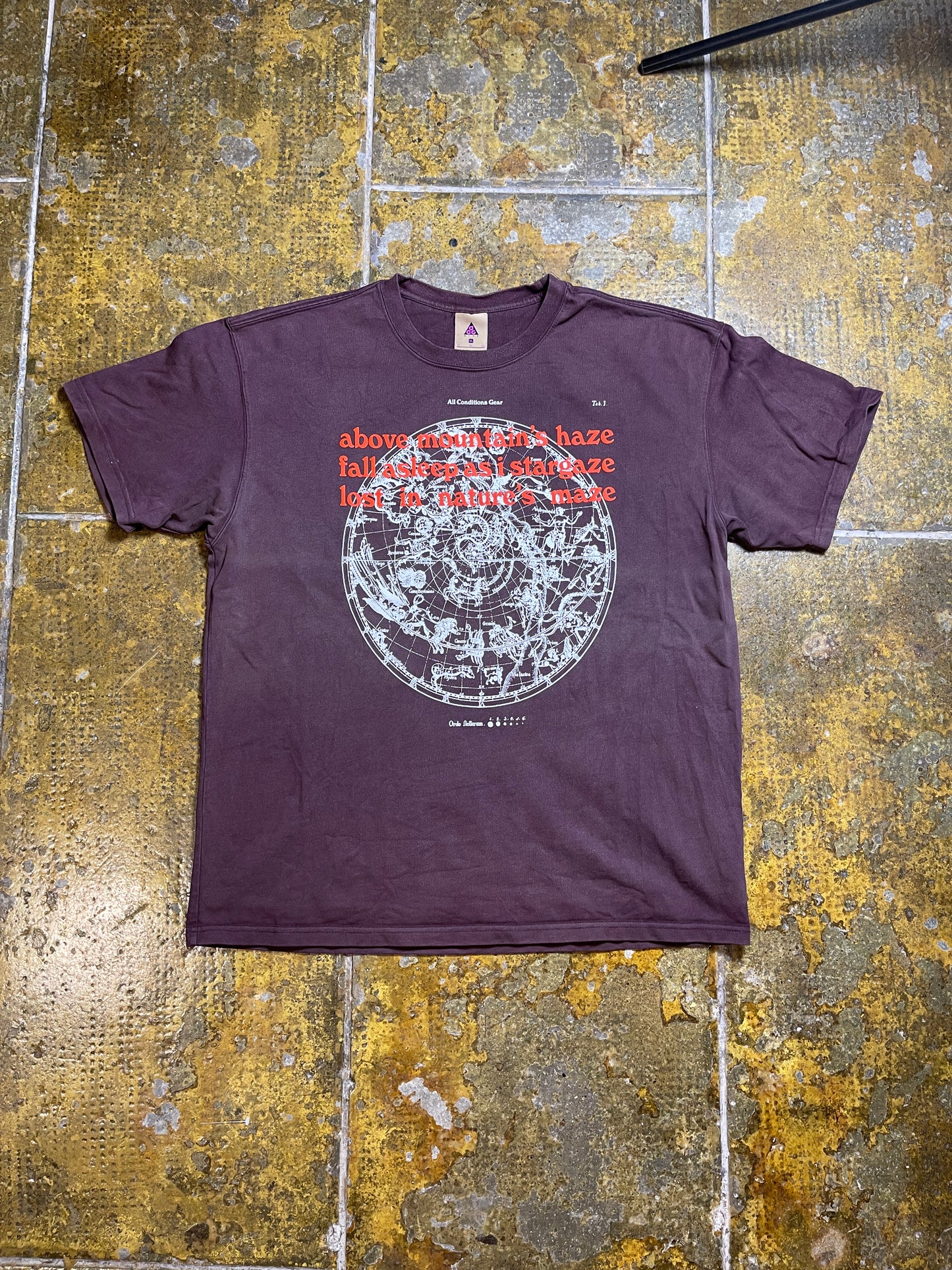 Nike ACG Stargaze 2020 T-Shirt Bordeaux Brown - XL