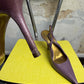 Vintage 90s - 2000s Dolce & Gabbana Pointed Toe Cutout Slingback Pump Heels Lilac - 38