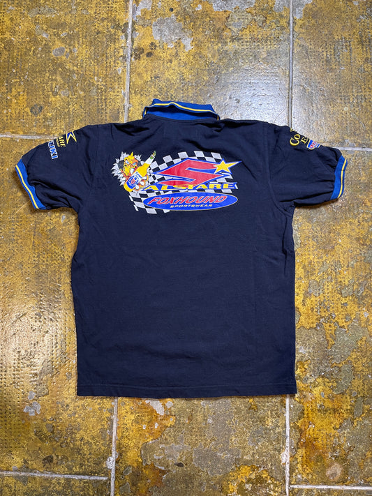 Foxhound Suzuki AlStare Corona Beer Racing Polo Shirt Navy 2000s y2k - S/M