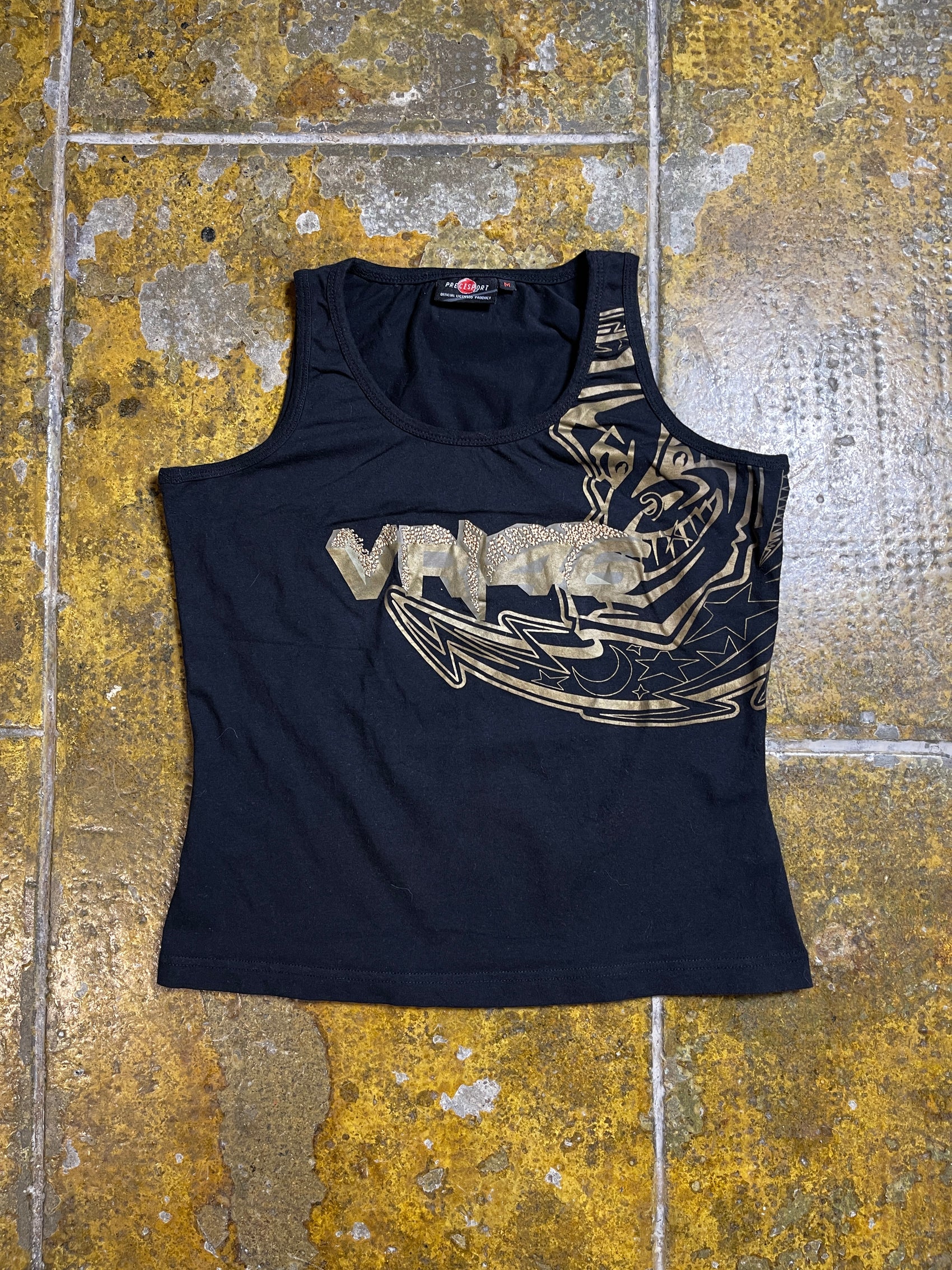 Valentino Rossi Sleeveless Top 46 the Doctor Black 2000s y2k - M