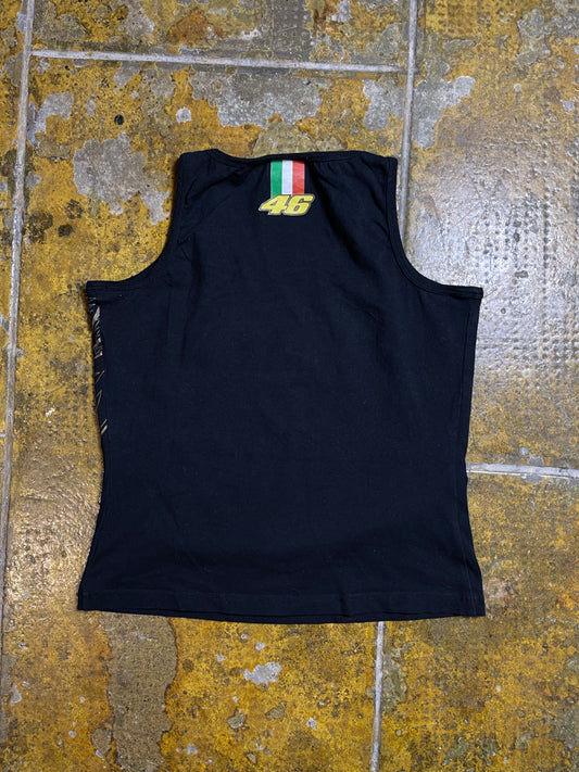 Valentino Rossi Sleeveless Top 46 the Doctor Black 2000s y2k - M