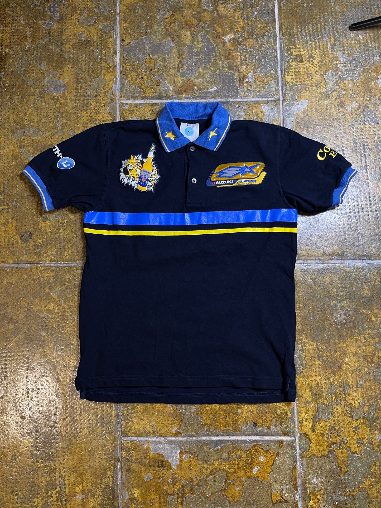 Suzuki Alstare Polo Shirt Corona 2000s y2k Racing Black - M