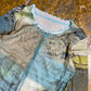 Long Sleeve See Through Top Turquoise 2000s y2k Fairy - XL