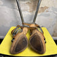 2000s Miu Miu Metalic Multi-Stripe Gladiator Style Cork Platform Sandals Brown - 38