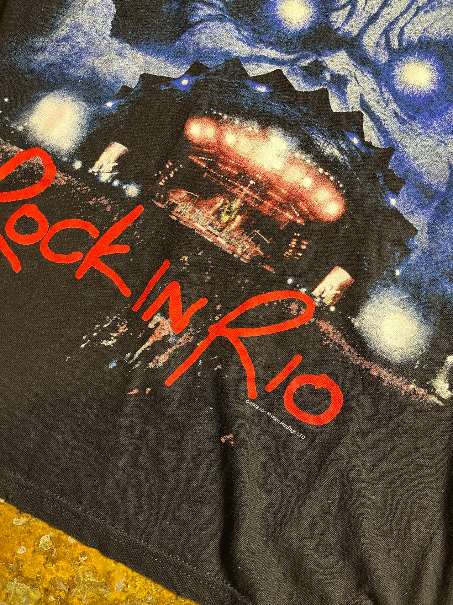 Vintage Iron Maiden Rock in Rio 2002 T-Shirt Band Black - M