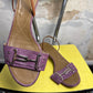 Vintage 90s / 2000s Ferragamo Glory Strappy Kitten Heels Lilac - 39