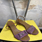 Vintage 90s / 2000s Ferragamo Glory Strappy Kitten Heels Lilac - 39