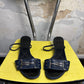 Vintage 90s / 2000s Ferragamo Glory Strappy Kitten Heels Night Blue - 39