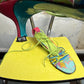 2000s Balenciaga Psychedelic Floral Ankle-Tie Stiletto Kitten Heels Sandals Spring/Summer 2008