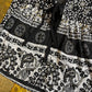 David FIlo Short Sleeve See Through Top Black White 2000s y2k - M