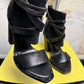 Y2k Diesel Black Gold Vivien Cutout Bootie Sandal Black - 35
