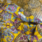 Lanidor SLeeveless Silk Summer Dress Yellow Purple - XS