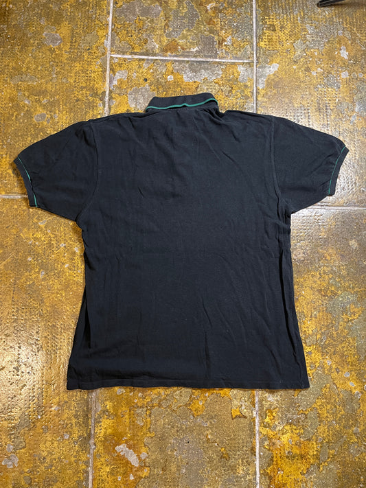 Vintage Lacoste Polo Shirt 1990s Black - XL