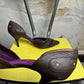Y2k Carolina Herrera Pebble Leather Equestrian Buckle D'Orsay Pumps Brown - 38