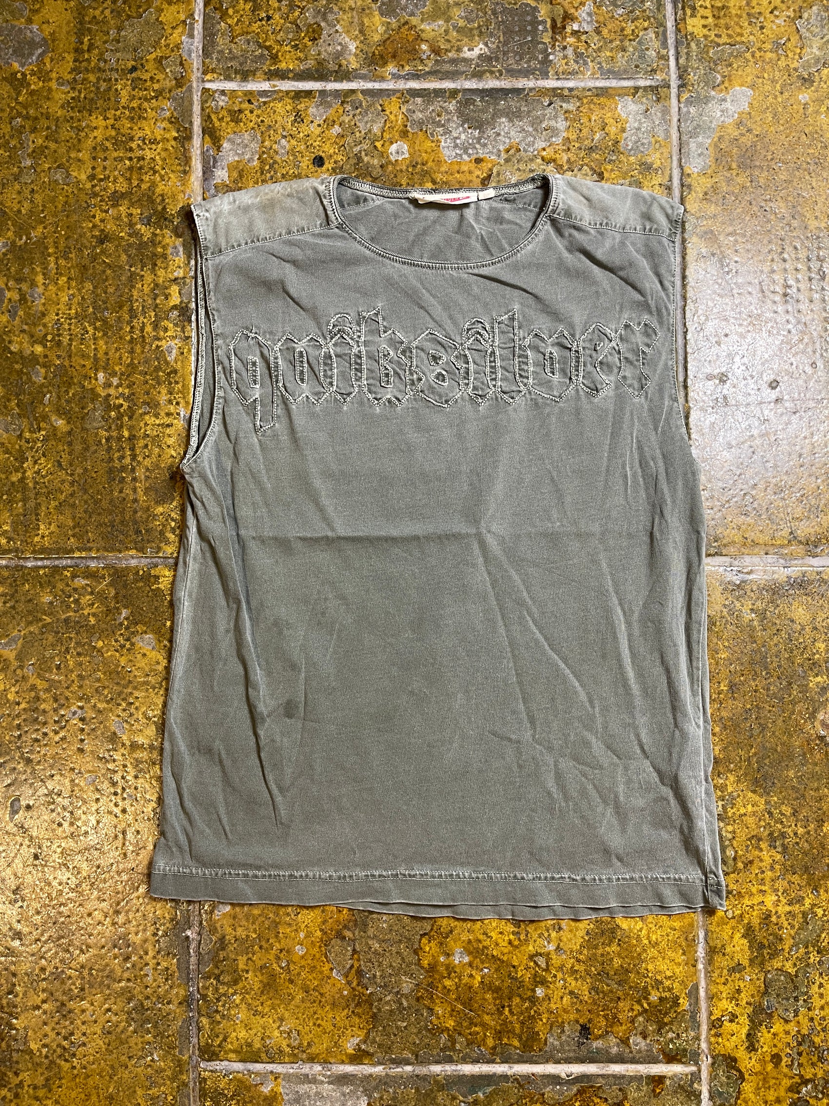 Quiksilver Tank Top Khaki 2000s y2k - S