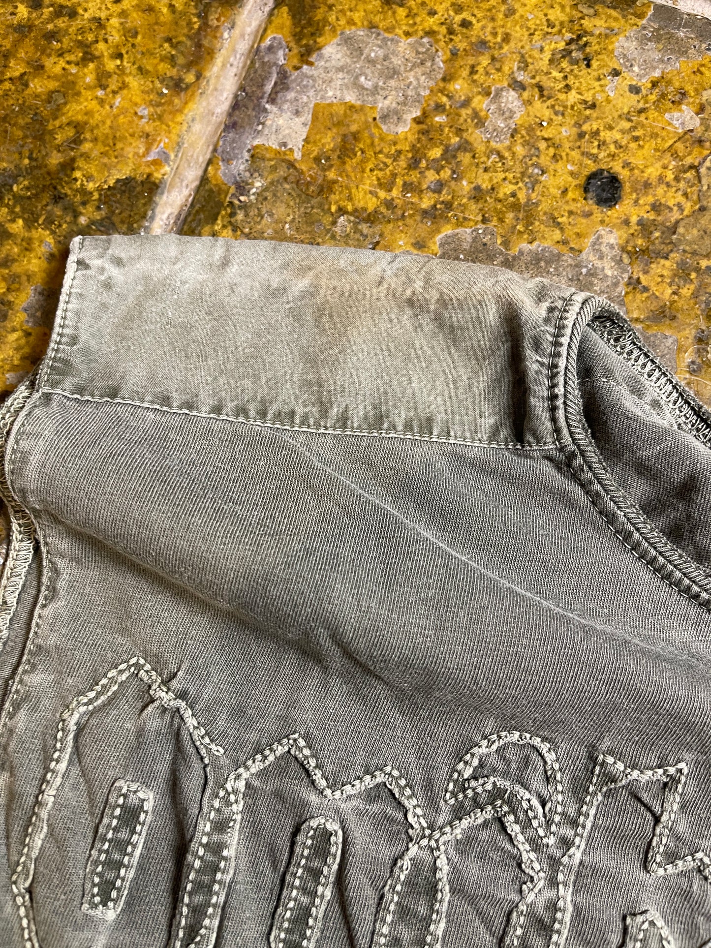 Quiksilver Tank Top Khaki 2000s y2k - S