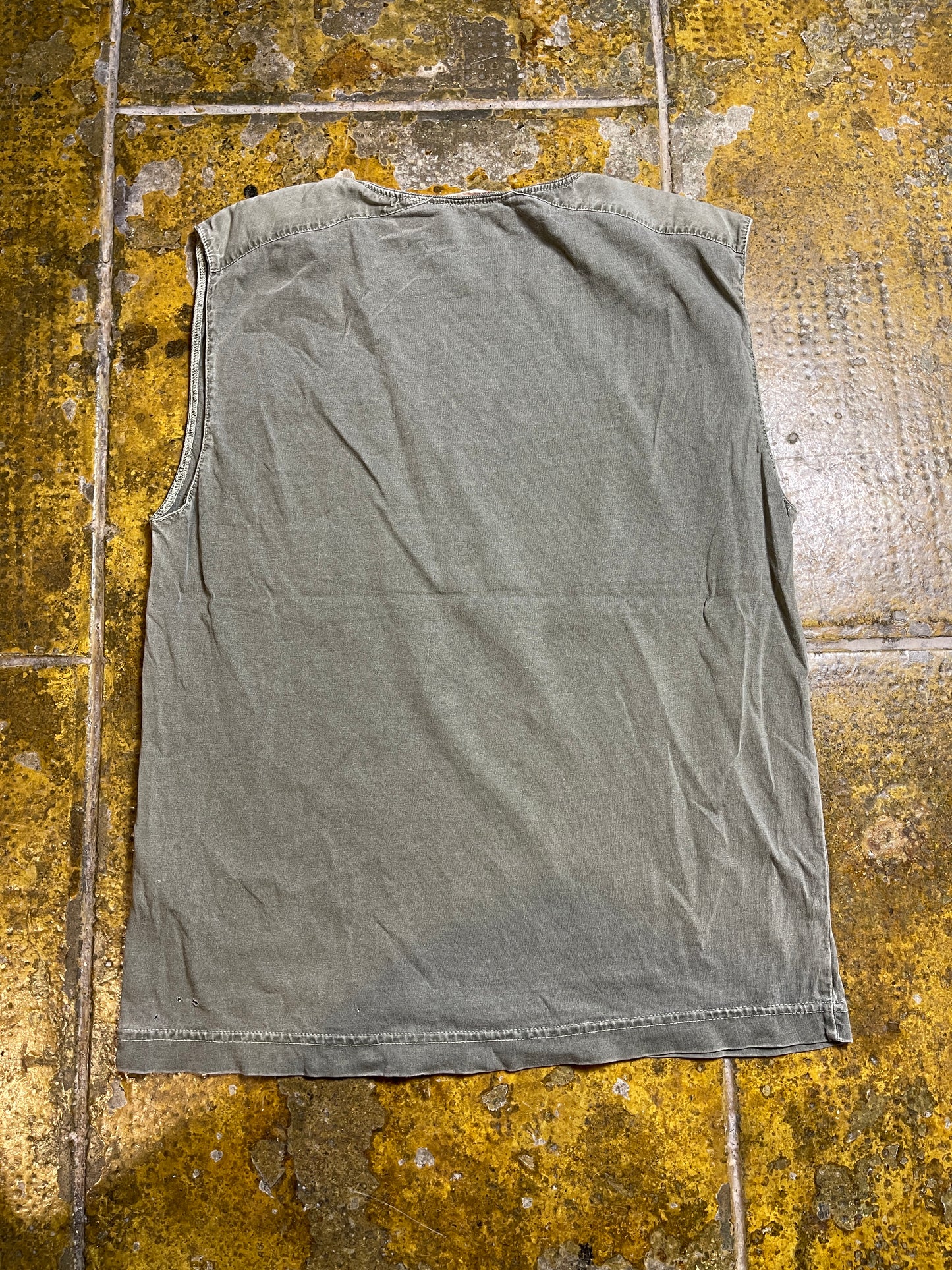 Quiksilver Tank Top Khaki 2000s y2k - S