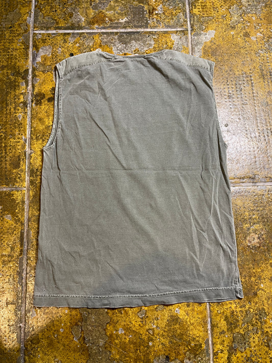 Quiksilver Tank Top Khaki 2000s y2k - S