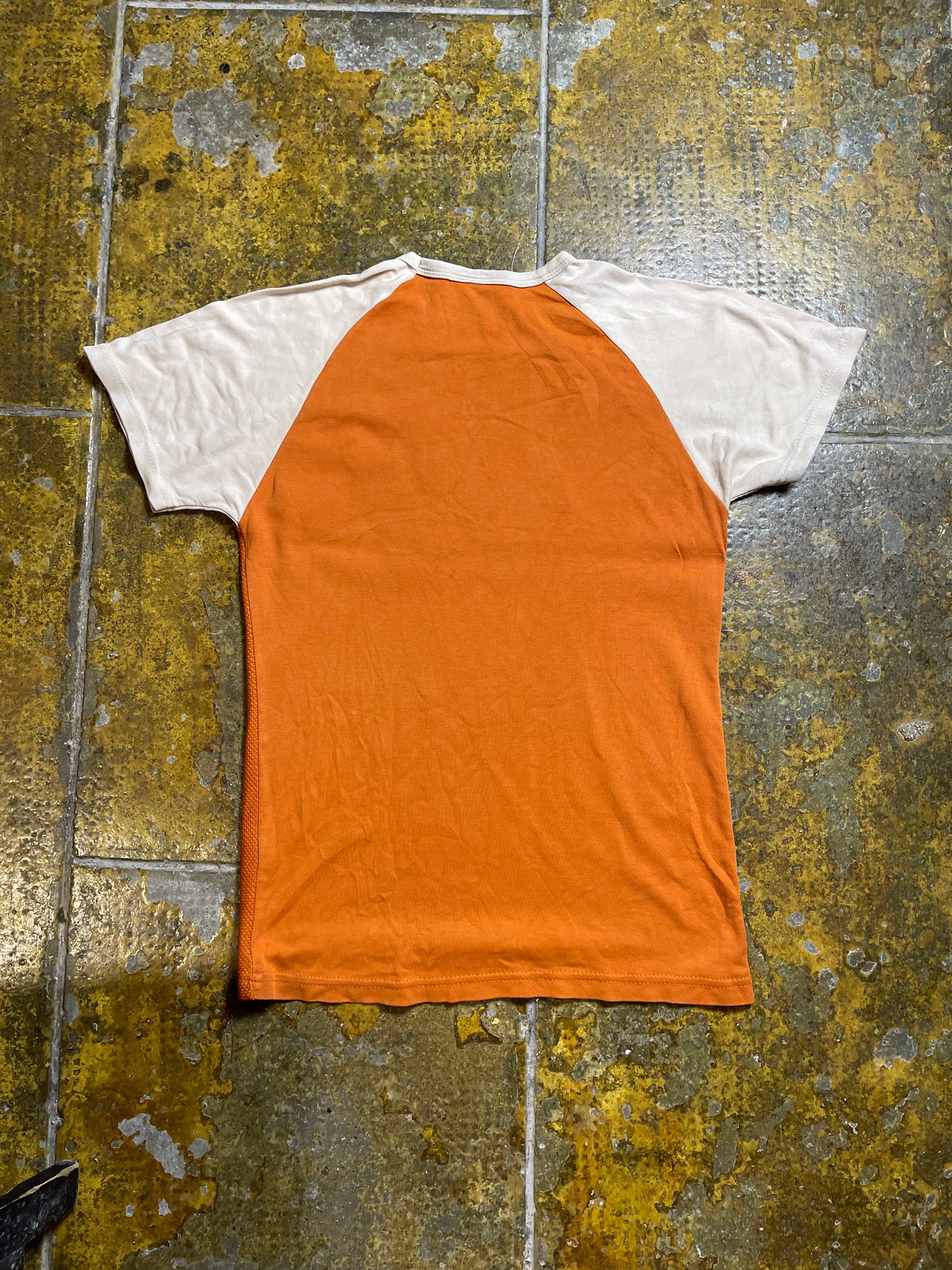Nike T-Shirt Mesh Orange 2000s - S
