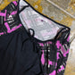 Patrice Breal Long Sleeve Top Black Purple 2000s y2k - S