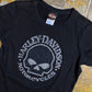 Harley Davidson Short Sleeve Top Skull Diamonds 2012 Black - S