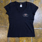 Harley Davidson Short Sleeve Top Black 2000s y2k - L