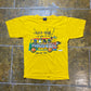 Spirit Tribe Weed Smoking Rasta T-Shirt Yellow 2000s y2k - S