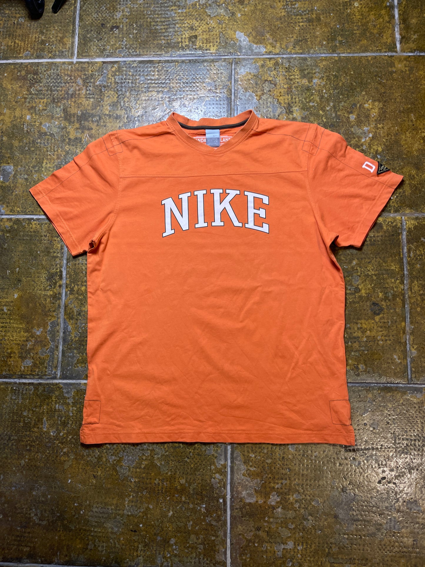 Nike T-Shirt Orange 2000s y2k - XXL