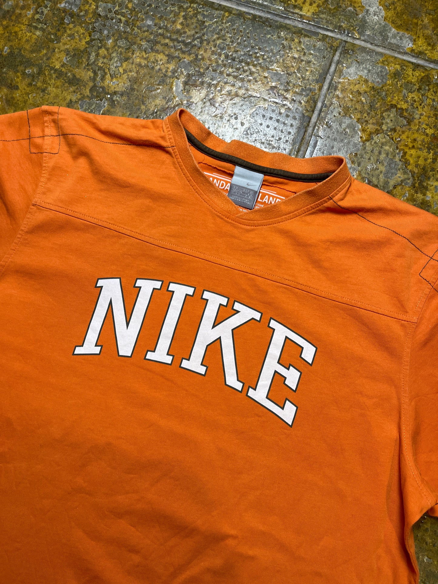 Nike T-Shirt Orange 2000s y2k - XXL