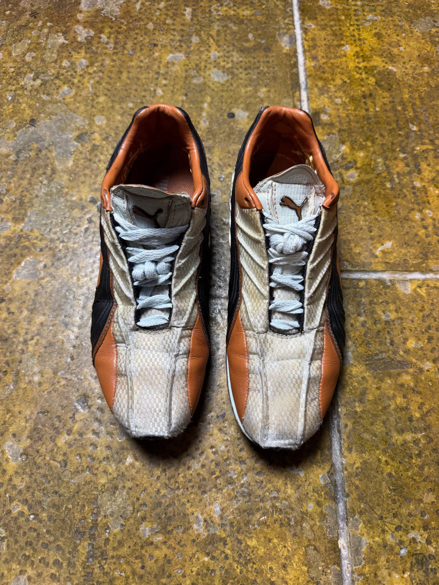 Vintage 2000s Puma Shudoh Lifestyle White Orange - 38
