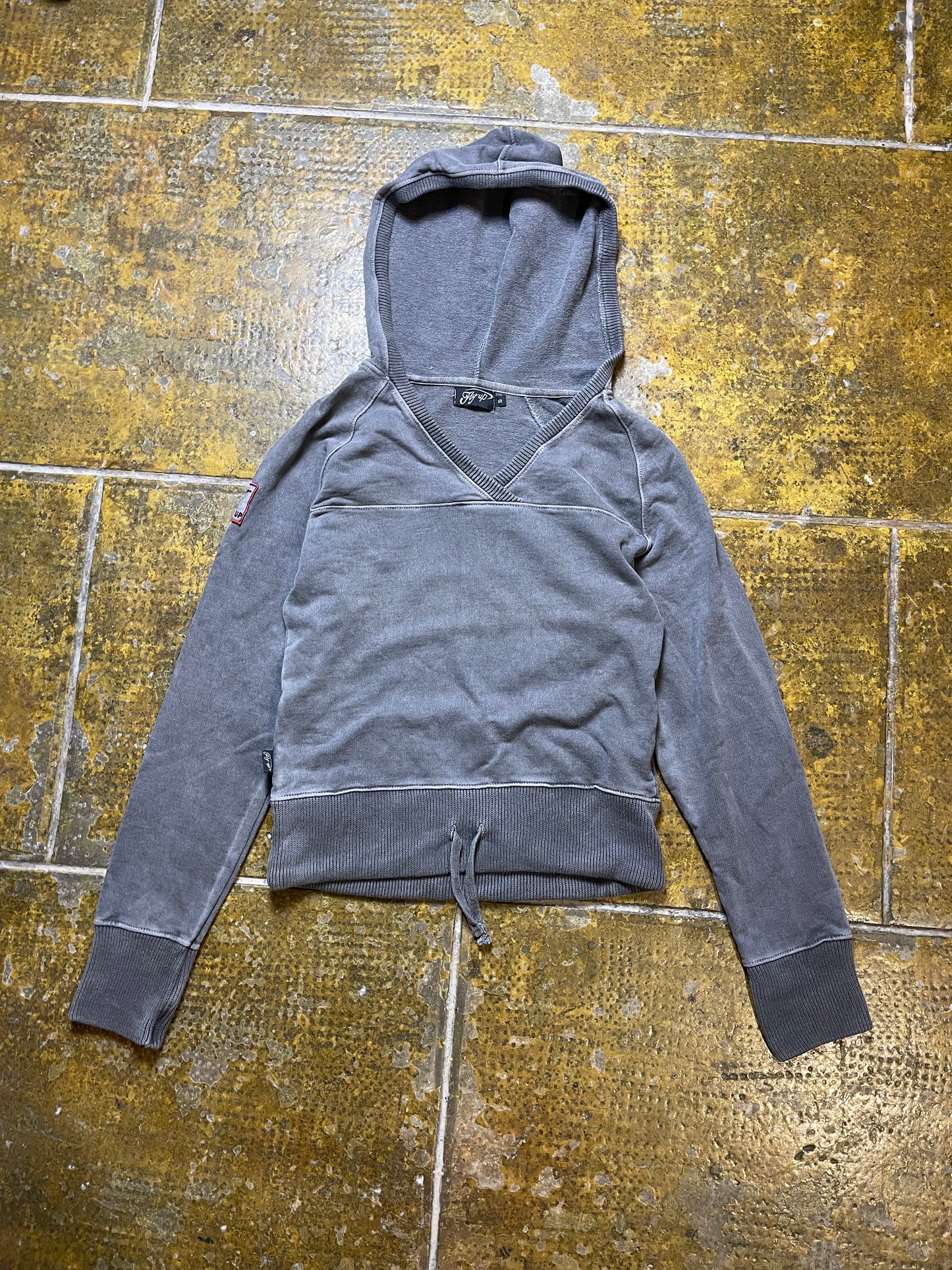 Fly Up Hoodie Sweatshirt Gray 2000s y2k - S