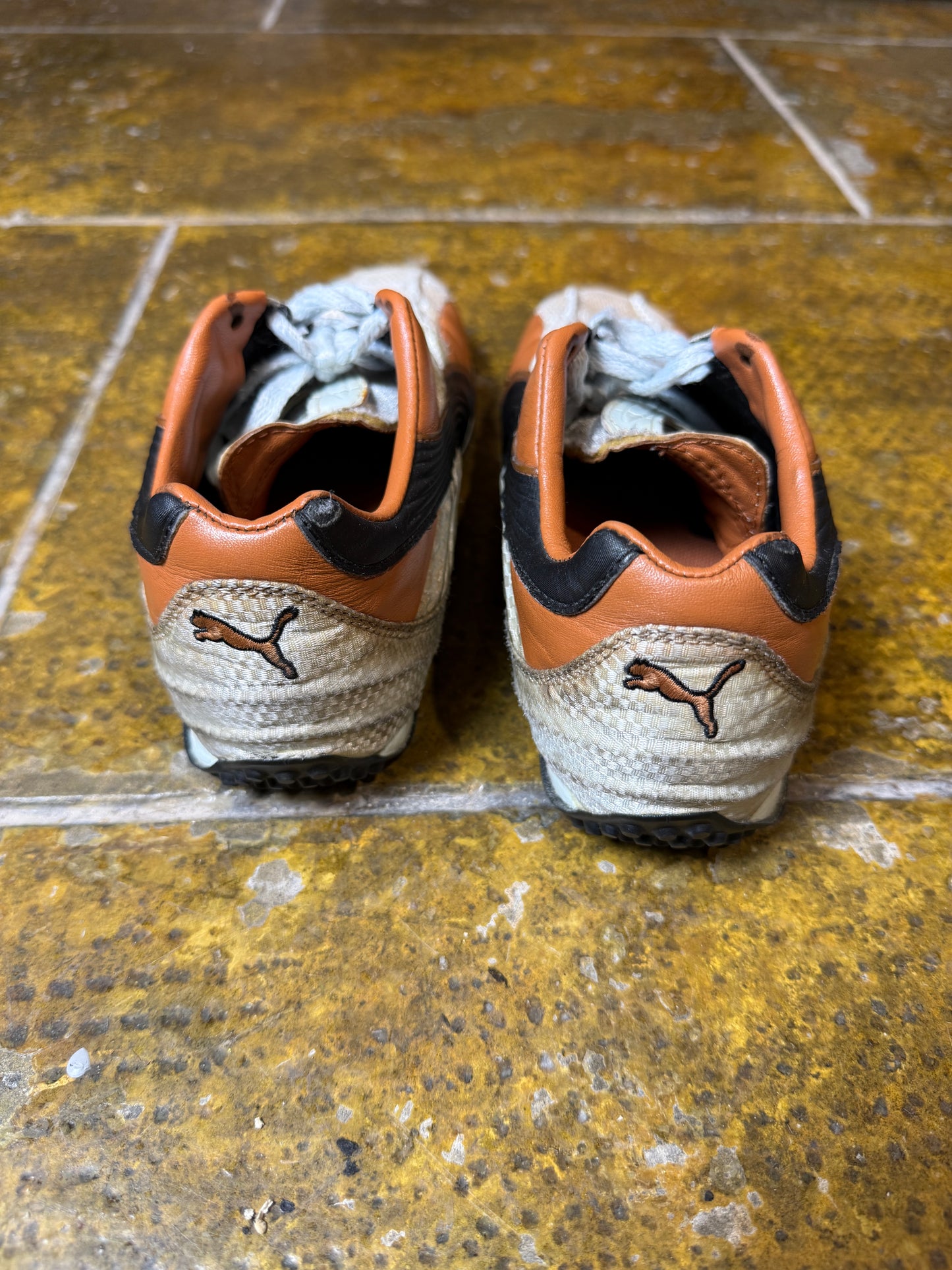 Vintage 2000s Puma Shudoh Lifestyle White Orange - 38