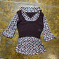 Guess by Marciano Short Sleeve Top Brown Turquoise 2000s y2k - L